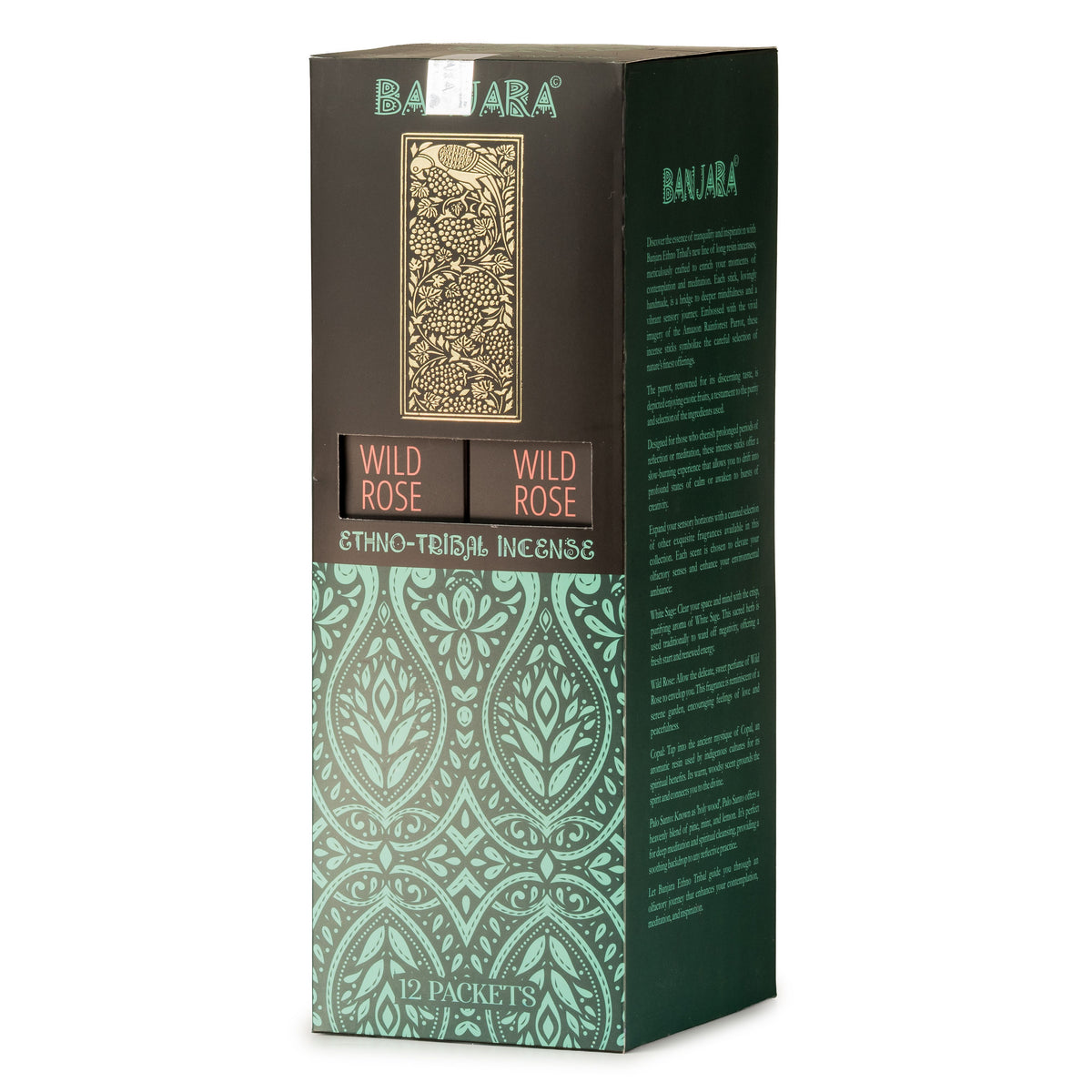 Incienso Banjara Extra Largo - Rosa silvestre - Incienso Banjara Extra Largo, Gift Packaging