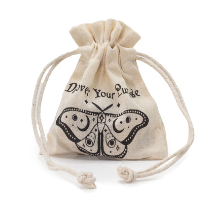 Bolsas Esotéricas - Natural y Negras 3 Diseños - 10 x 12 cm