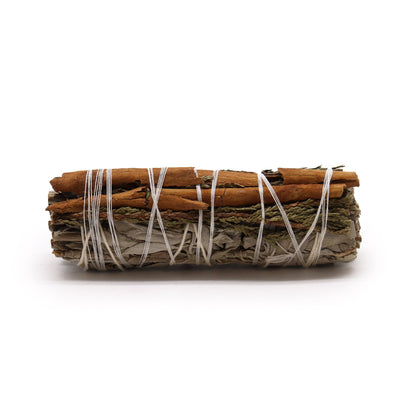 Atado de Hierba - Salvia Blanca, Cedro y Canela - Atados de Smudge – Envuelto individualmente