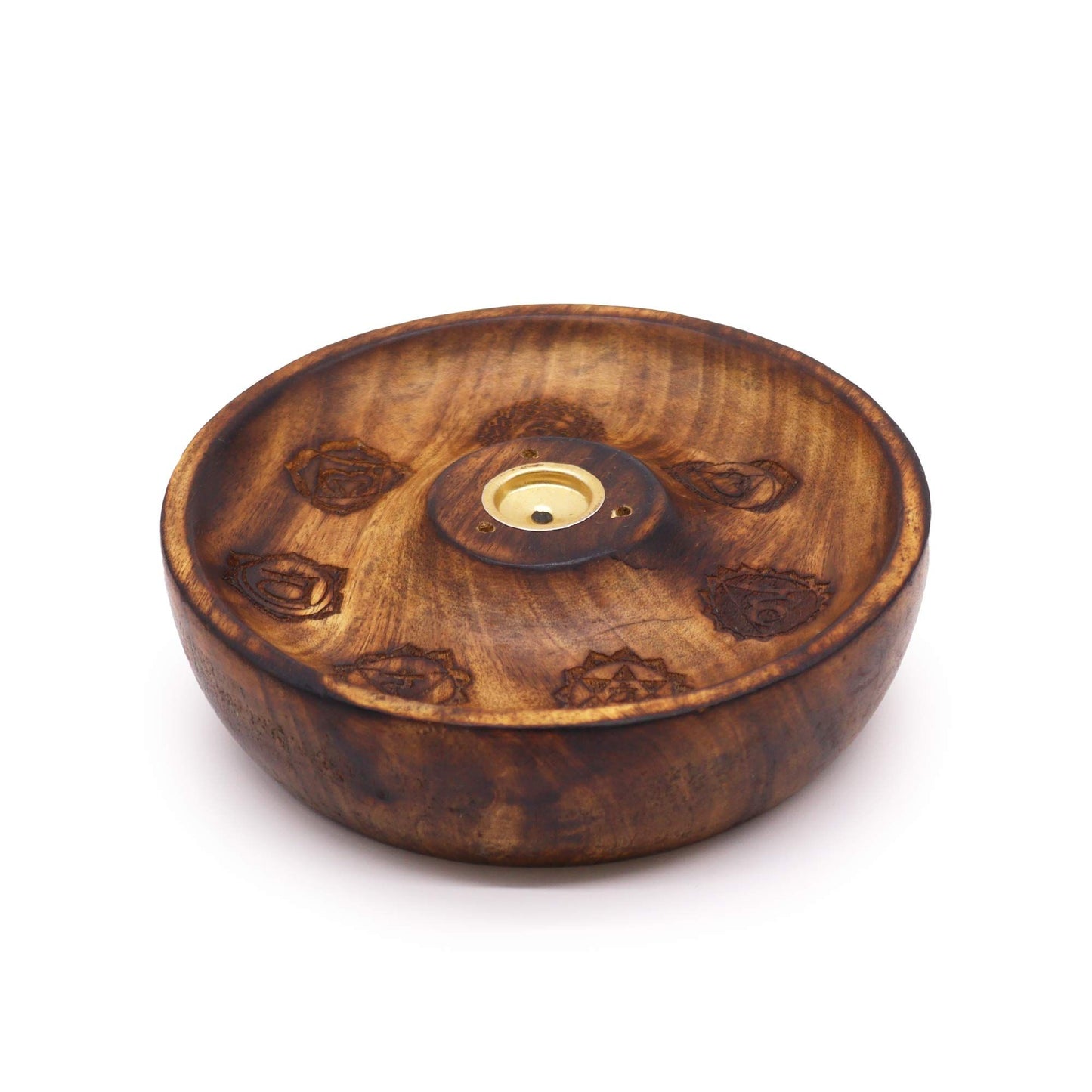 Disco porta incienso para conos y varillas - 7 Chakras - Soporte de Incienso