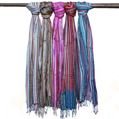 Bufandas bohemias indias - 50x180cm - Azules aleatorios