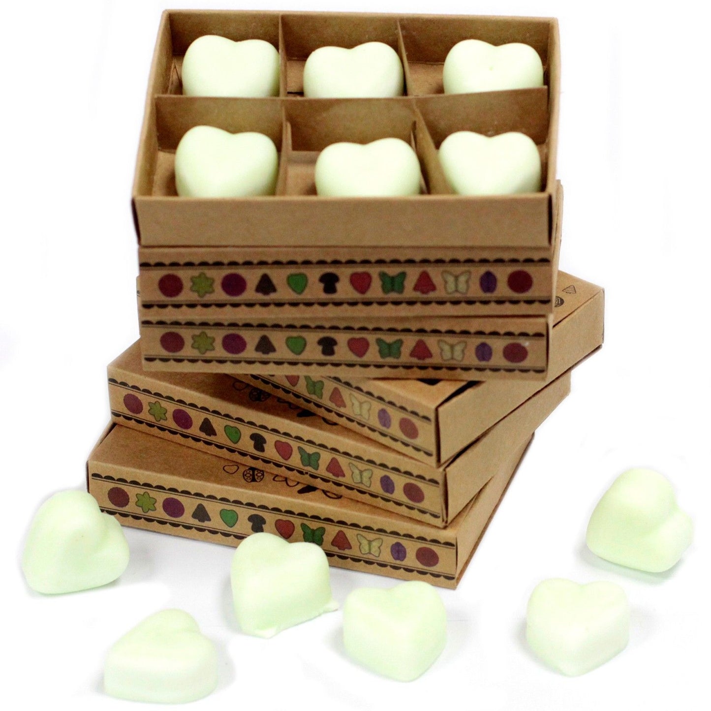 Caja de 6 ceras de Soja - manzana especiada - Ceras de Soja de Lujo