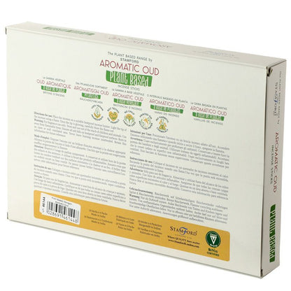 Varitas de Incienso a Base de Plantas - Oud Aromático - Varitas de incienso Premium Stamford a base de plantas