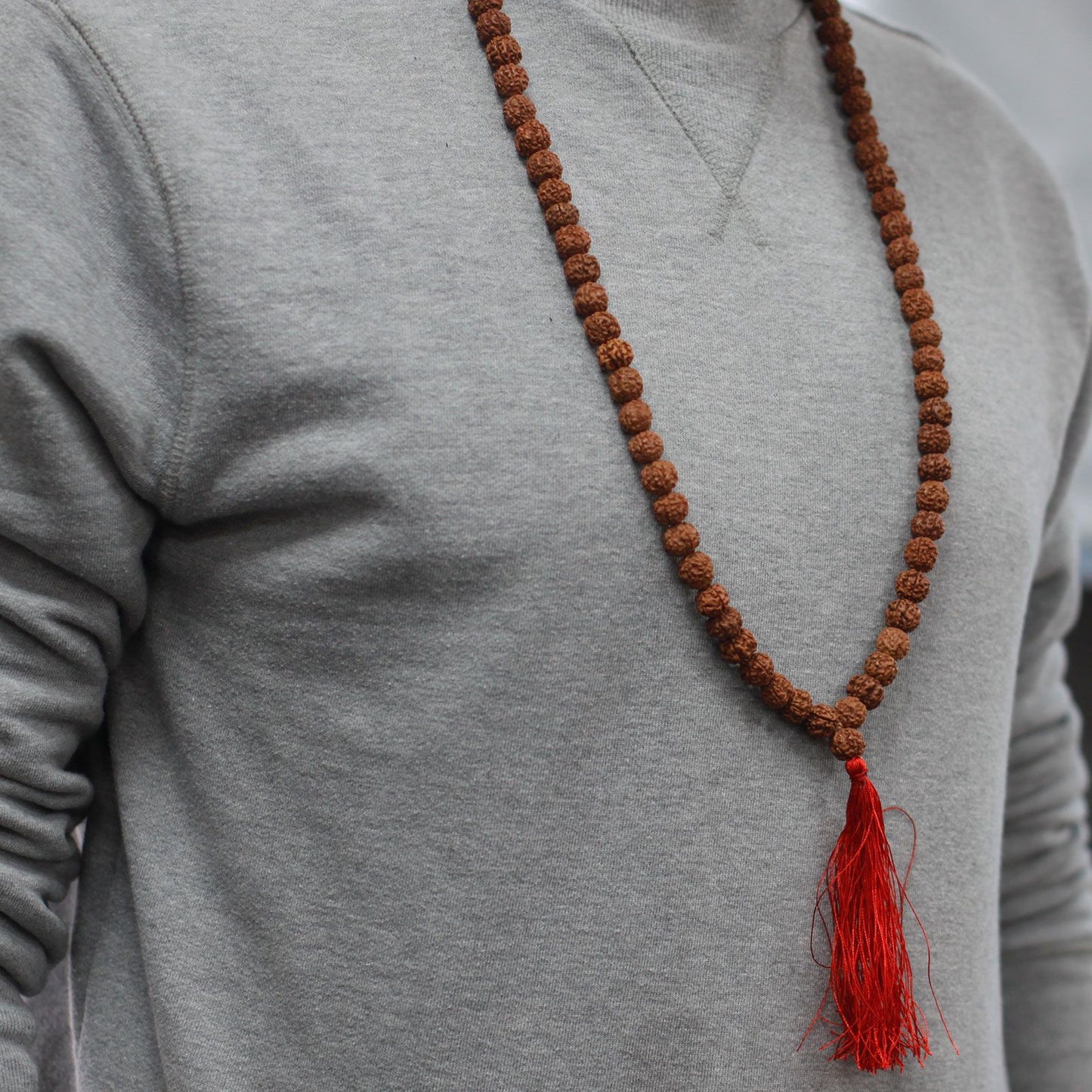 108 Rudraksha Japa Mala - Marrón