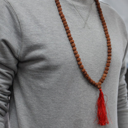 108 Rudraksha Japa Mala - Marrón