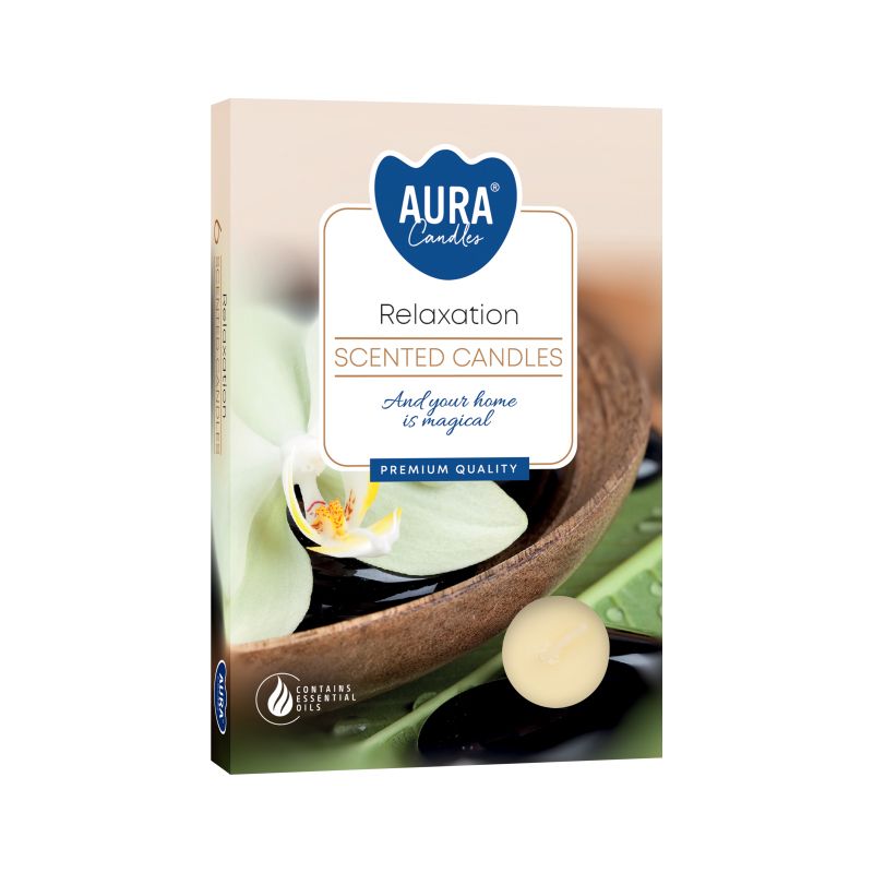 1x Set de 6 Velas de Té Perfumadas - Relajación - Velas de té perfumadas