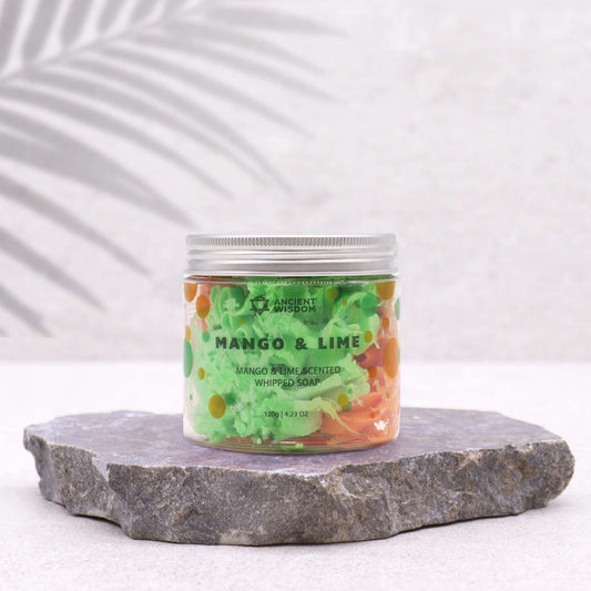 Crème de douche fouettée Mangue et Citron vert 120g