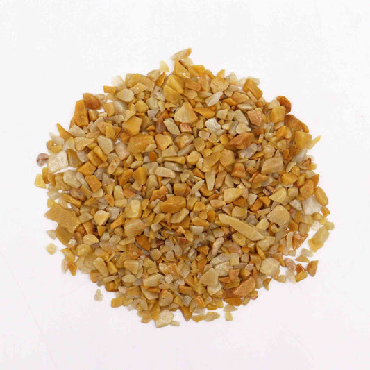 Chips de cuarzo dorados y chips de gemas a granel - 1 kg
