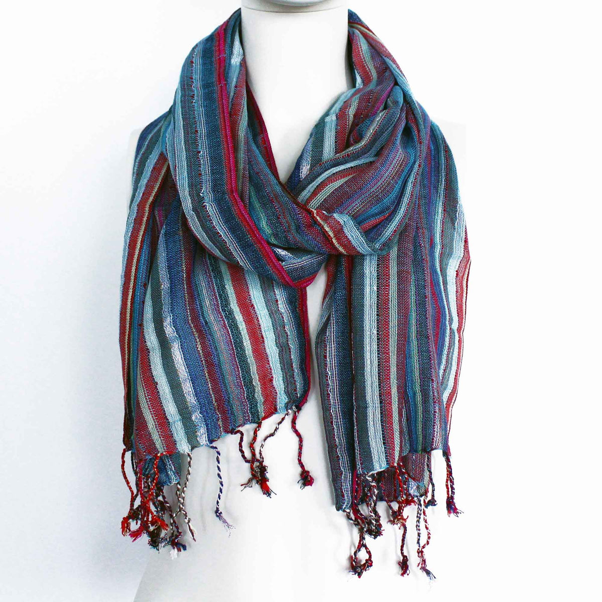 Bufandas bohemias indias - 50x180cm - Azules aleatorios