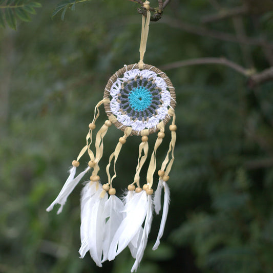 Attrape-rêves - Macramé Bleu 9cm (Coloris Assortis)