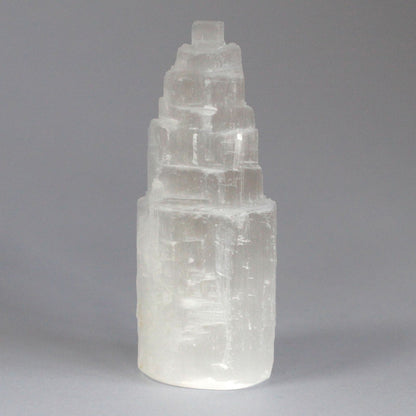 Torre de selenita natural - 10 cm - Torres de Selenita, cristal natural