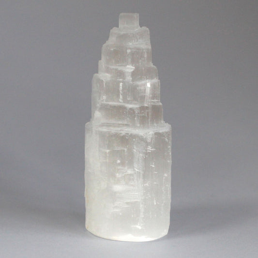 Torre de selenita natural - 10 cm - Torres de Selenita, cristal natural
