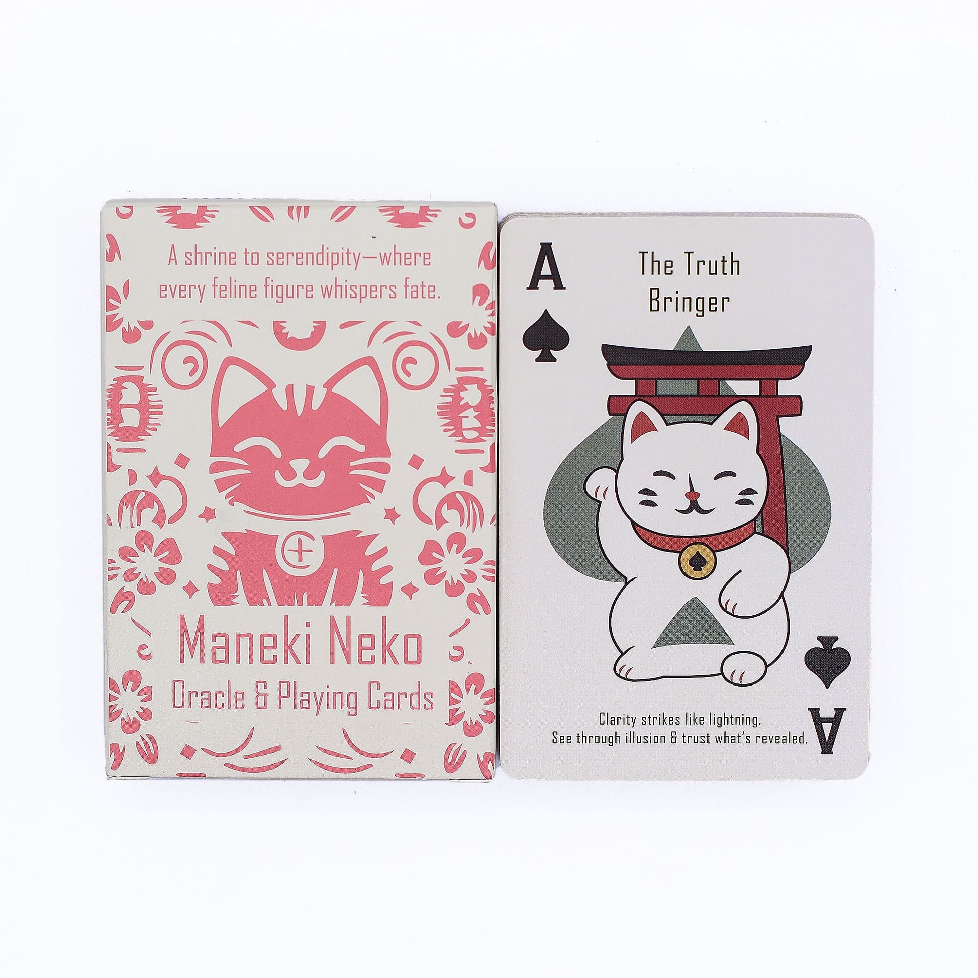 Gatos de la Fortuna Cartas de Juego y de Oráculo - Baraja Maneki Neko - Revenda de Cartas de Jogo & Oráculo Para a Sua Loja