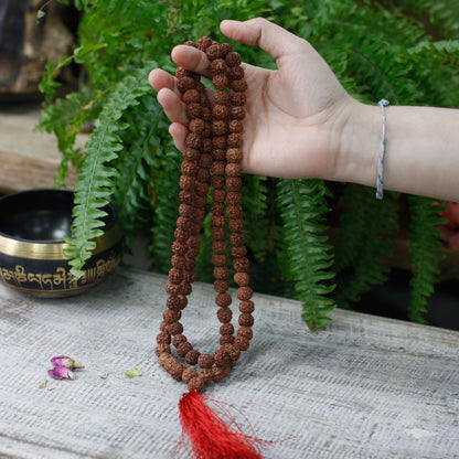 108 Rudraksha Japa Mala - Marrón
