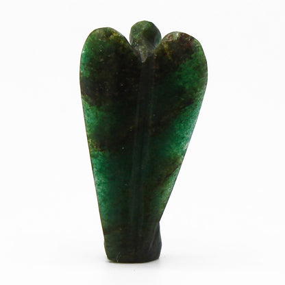 Ángel de piedra preciosa tallada a mano - Aventurina verde - Figuras de Piedras Preciosas