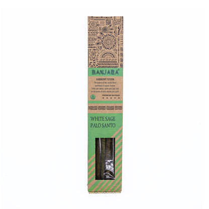 Banjara Palitos de Palo Santo para sahumar - Juego de 6 - Caja - Banjara Palo Santo Palitos de purificación