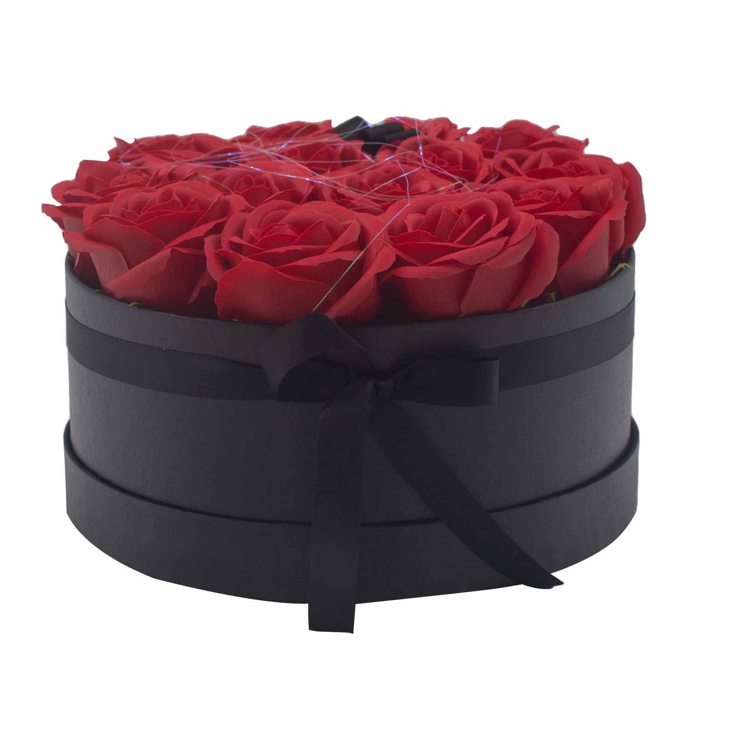 Caja de Regalo - Rosas de Jabón · 14 ud Rojo Redonda