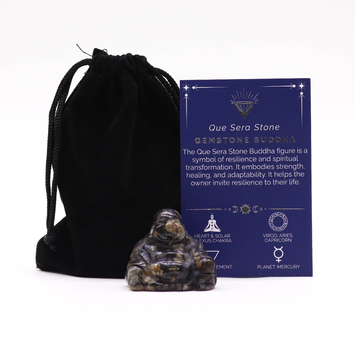 Gema Buda Pequeño - Piedra Que Sera 35x40x23mm - Figuras de Piedras Preciosas