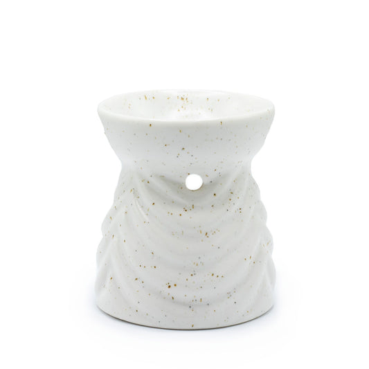 Geometric Oil Burner - Ivory