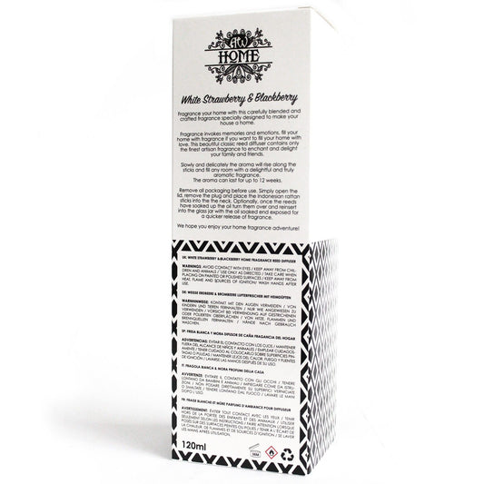 Difusor aromático 120ml - fresa blanca y frambuesa - Difusor aromático 120ml