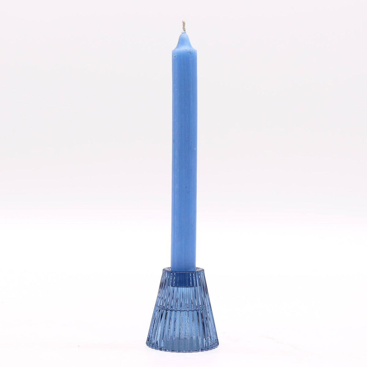 Portavelas reversible para cena / vela de té - Azul real