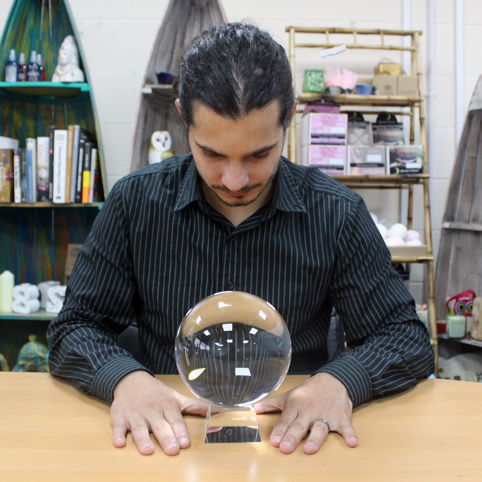 Bola de Cristal con Soporte 150mm - Bolas de cristal AW Artisan
