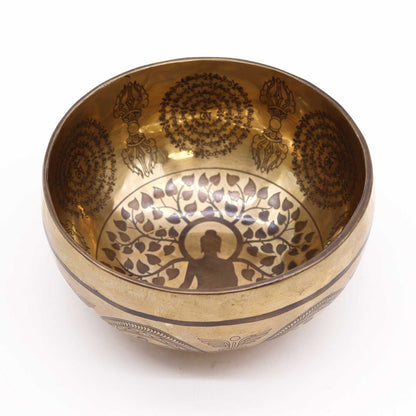 Cuenco Tibetano Curativo Grabado - 16cm - 7 ChakrasCuenco Tibetano Curativo Grabado - 16cm - 7 Chakras