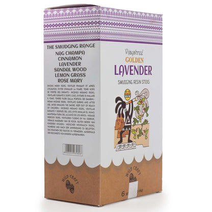 Palitos de resina para sahumar de Lavanda Dorada - 30g