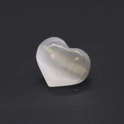 Corazón de selenita - 3-4cm - Varitas de Selenita