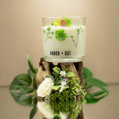 Agnes + Cat Vela de Cera de Soja Botánica - Fellberry - Agnes + Cat Velas botánicas de cera de soja, Cruelty Free