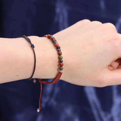 Vela de Cristal del Zodiaco con Pulsera de Piedras Preciosas - Aries - Velas de cristal del zodiaco con brazalete de piedras