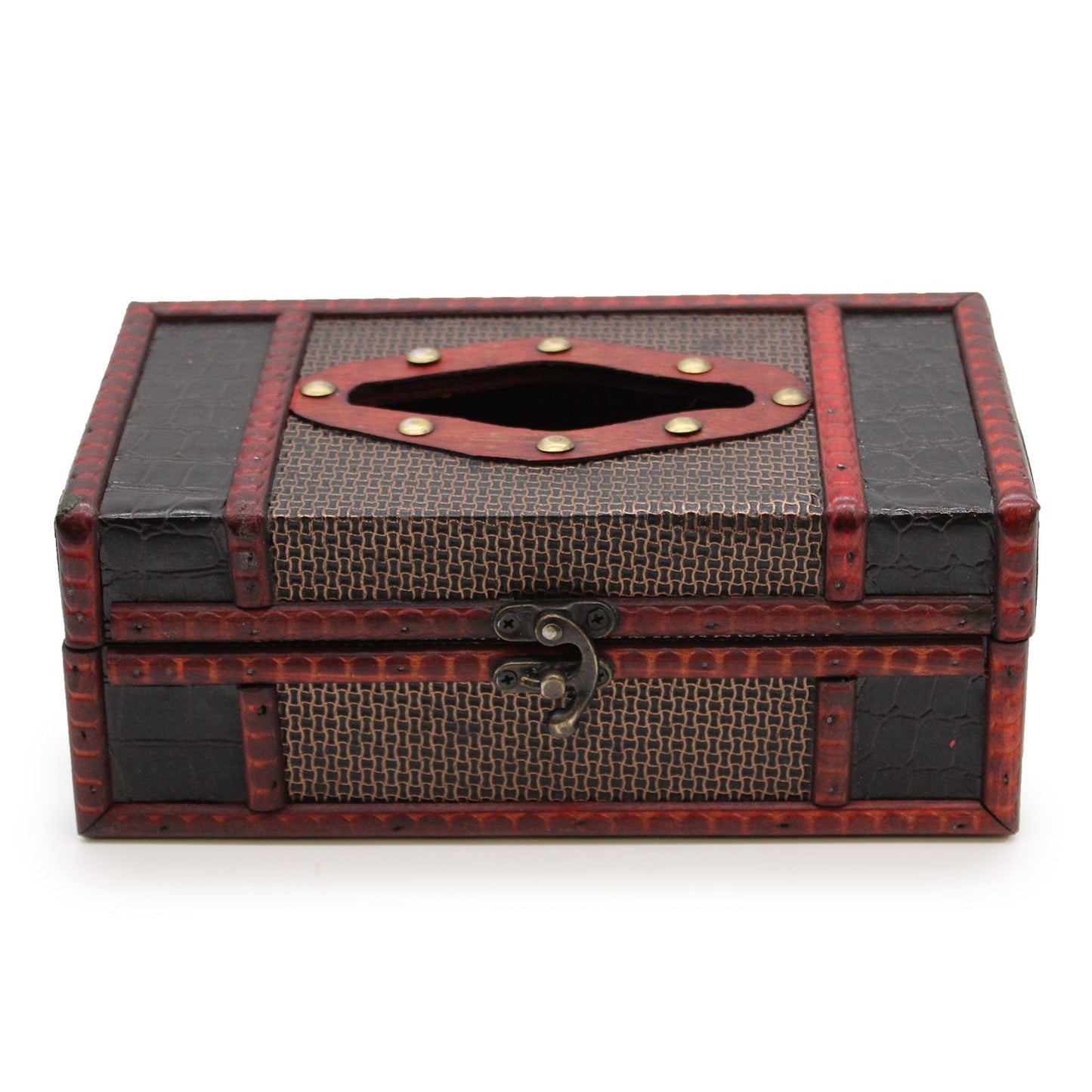 Caja de Pañuelos Grande Estilo Baúl