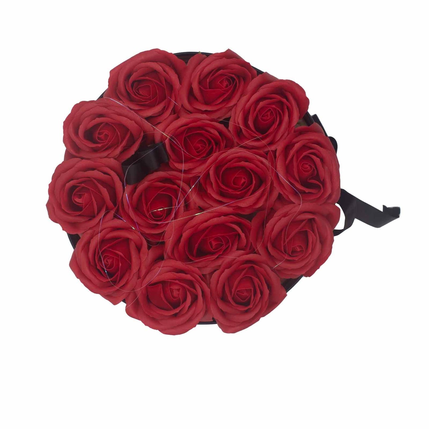 Caja de Regalo - Rosas de Jabón · 14 ud Rojo Redonda