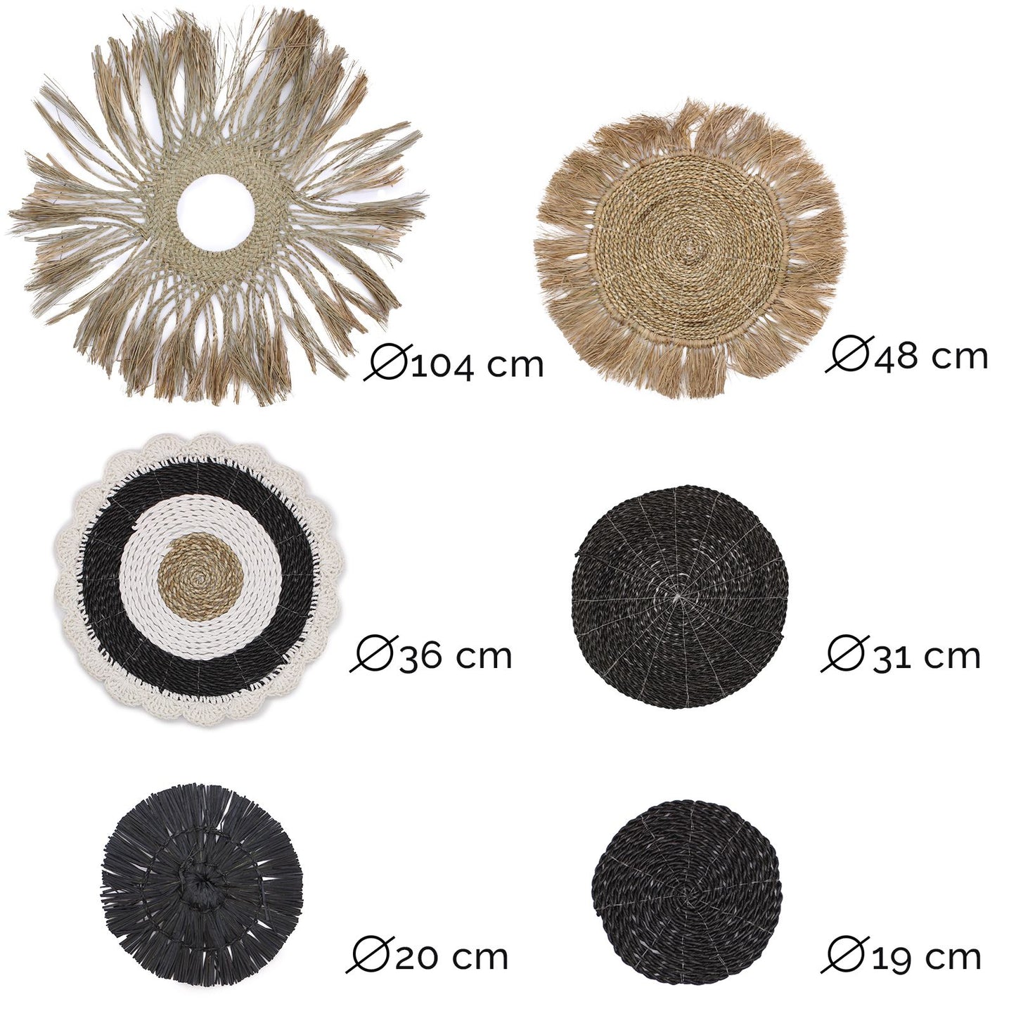 Conjunto de Seis Cuadros Naturales · Colección Abu-Abu