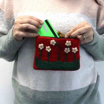 Estuche de Fieltro Natural (surt) - Jardín de Flores