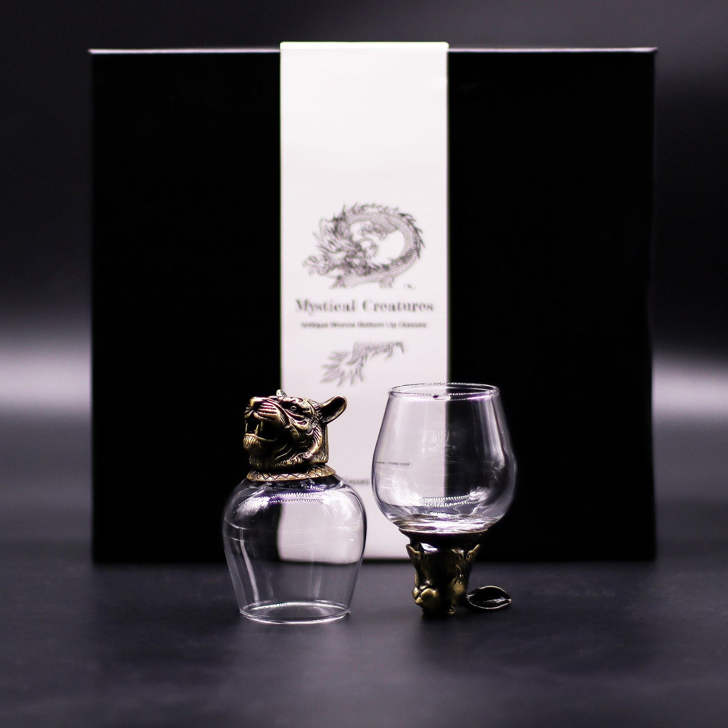 Set de regalo de 6 vasos (100 ml) - Criaturas Místicas - Bronce Antiguo
