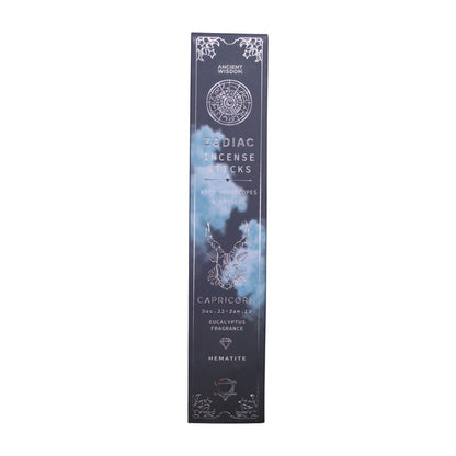 Eucalipto Zodiaco Gema de Cristal Incienso - Capricornio