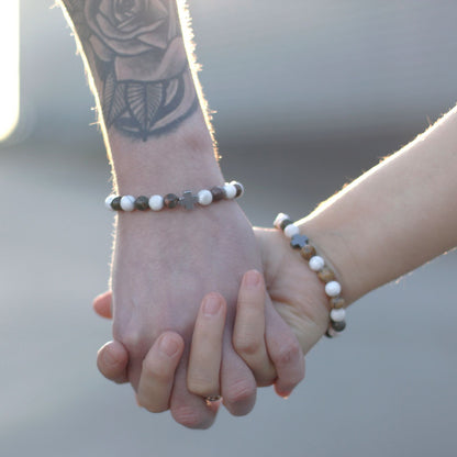 2 Pulseras con Piedras Preciosas - Amor