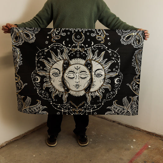 Arte de pared de algodón (70x110cm) - Diosa del Sol