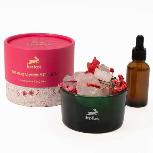 Hop Hare Cristaux Diffuseurs et Ensemble Floral - Les Amoureux