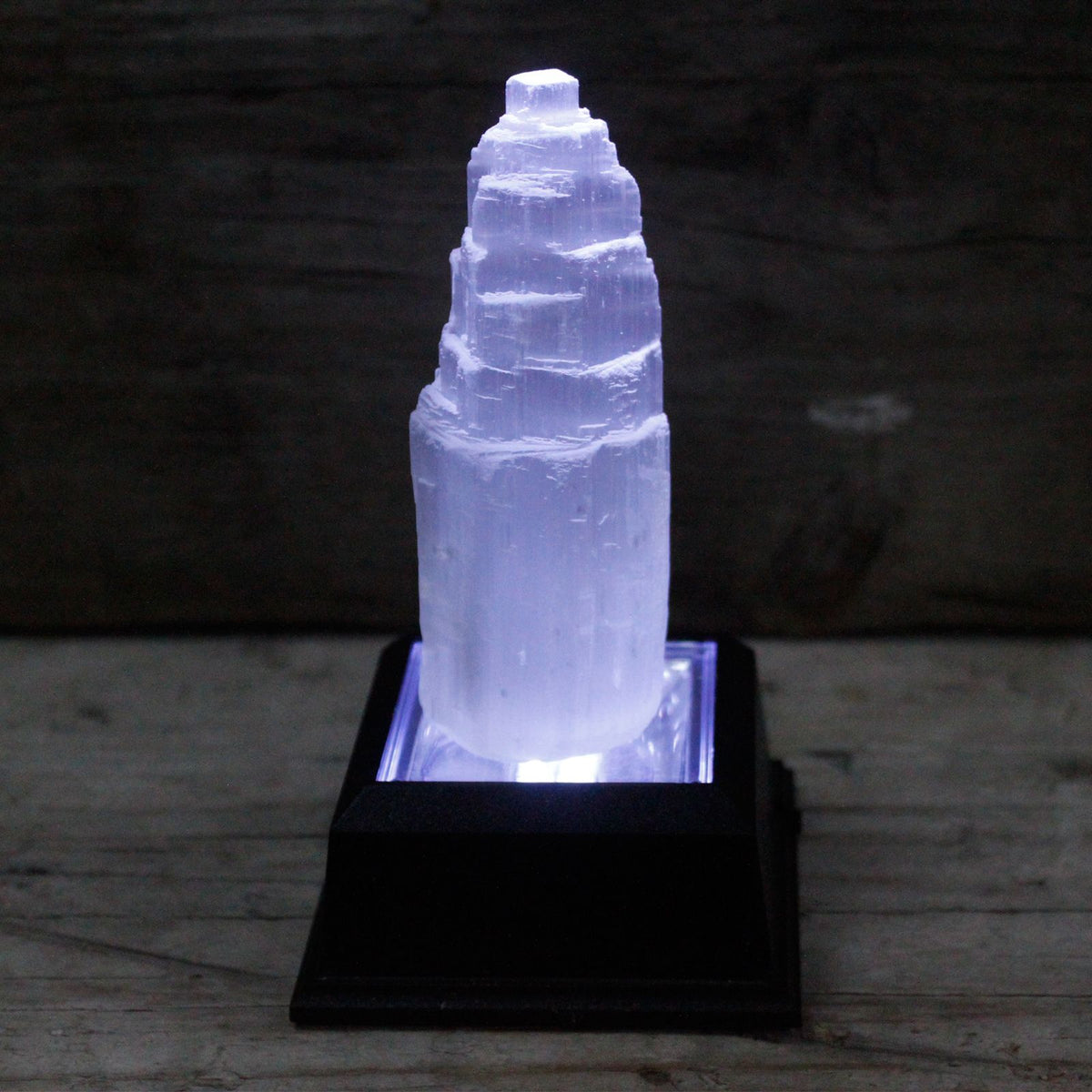 Torre de selenita natural - 10 cm - Torres de Selenita, cristal natural