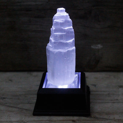 Torre de selenita natural - 10 cm - Torres de Selenita, cristal natural