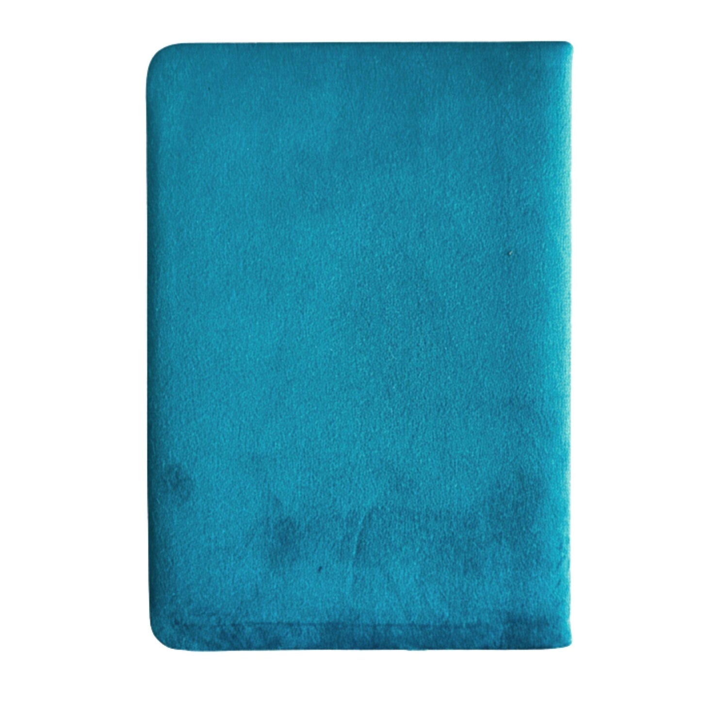Cuaderno de terciopelo azul claro - 80 páginas - Abraza el viaje