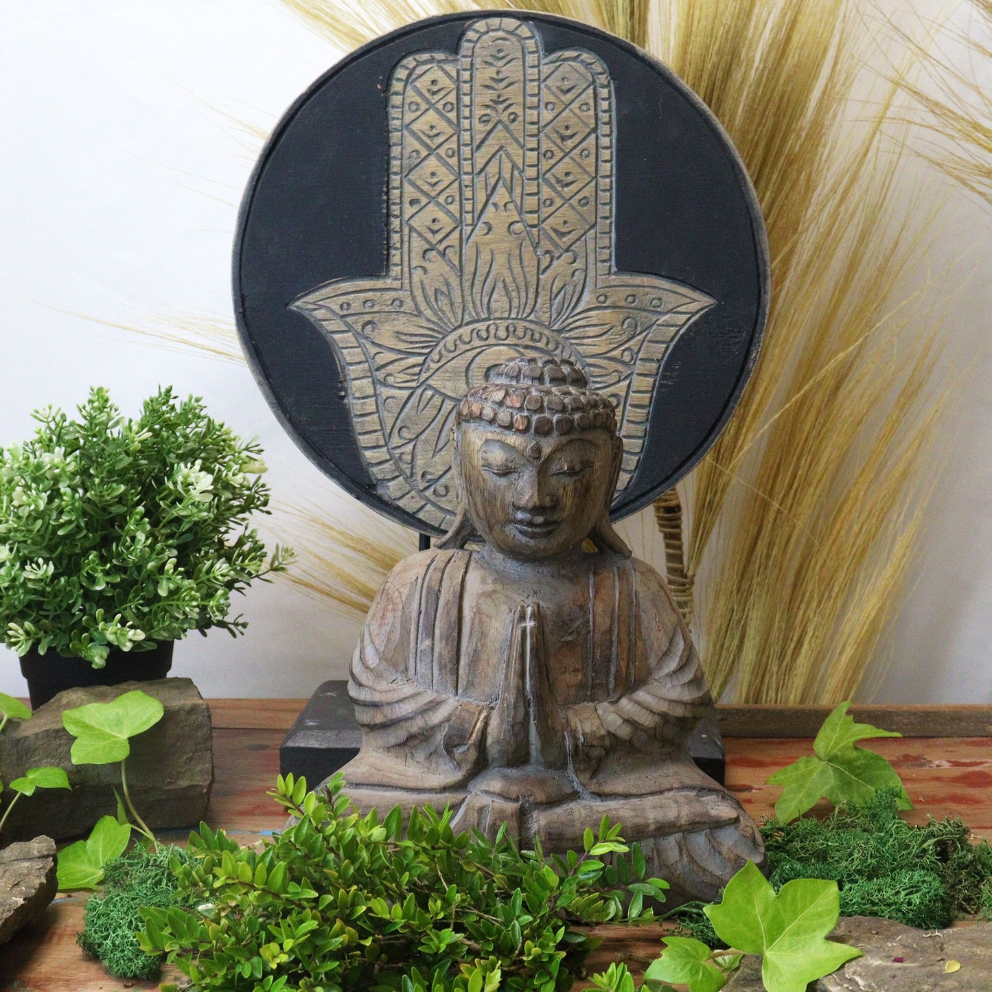 Buda Feng Shui Set - Hamsa - Gris