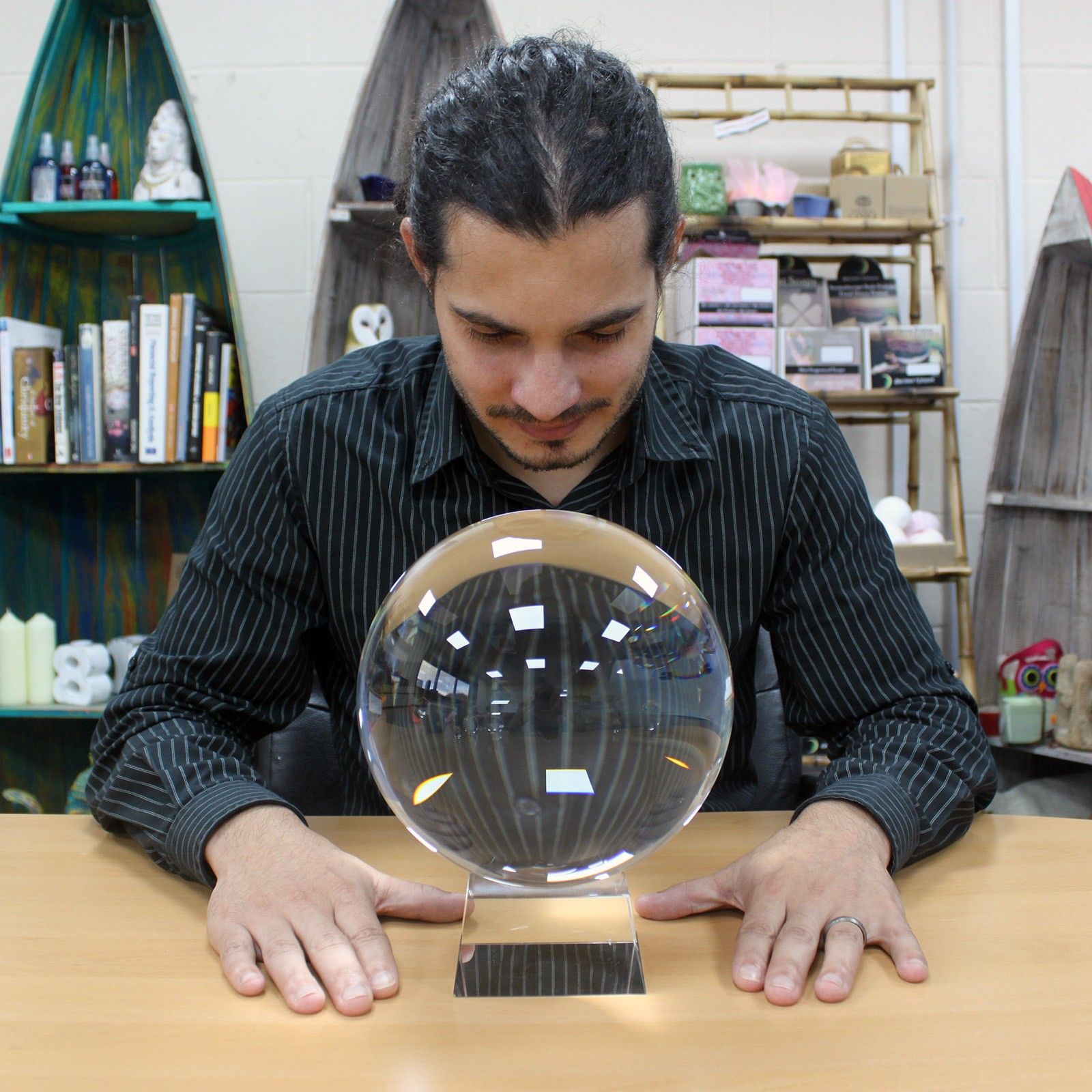 Bola de Cristal con Soporte 200mm - Bolas de cristal AW Artisan