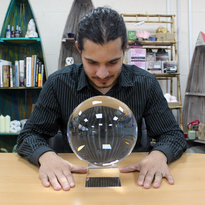Bola de Cristal con Soporte 200mm - Bolas de cristal AW Artisan