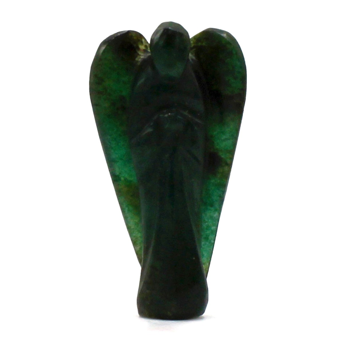 Ángel de piedra preciosa tallada a mano - Aventurina verde - Figuras de Piedras Preciosas