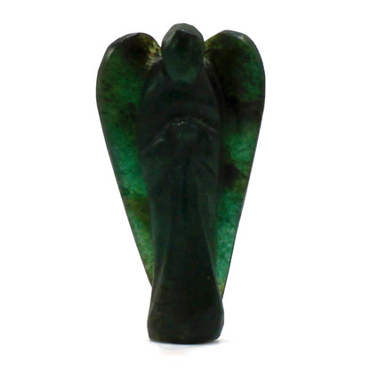 Ángel de piedra preciosa tallada a mano - Aventurina verde - Figuras de Piedras Preciosas