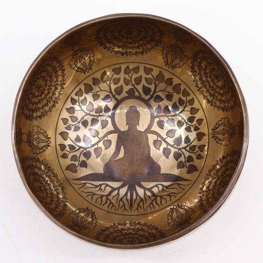 Cuenco Tibetano Curativo Grabado - 16cm - 7 ChakrasCuenco Tibetano Curativo Grabado - 16cm - 7 Chakras