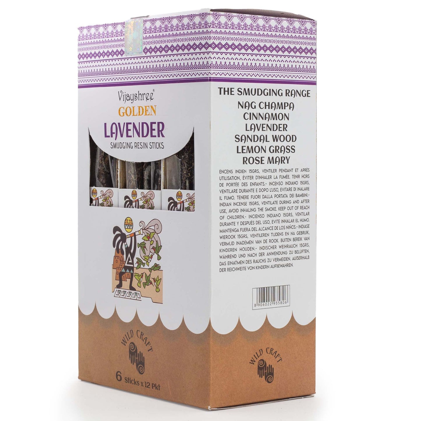 Palitos de resina para sahumar de Lavanda Dorada - 30g